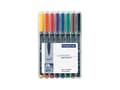 Miniatyrbild 3 av 5: STAEDTLER Lumocolor 318 - Fiberspetspenna - permanent - för overhead-diapositiv - blandade färger - 0.6 mm - fin (paket om 8)