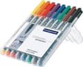 Miniatyrbild 5 av 5: STAEDTLER Lumocolor 318 - Fiberspetspenna - permanent - för overhead-diapositiv - blandade färger - 0.6 mm - fin (paket om 8)