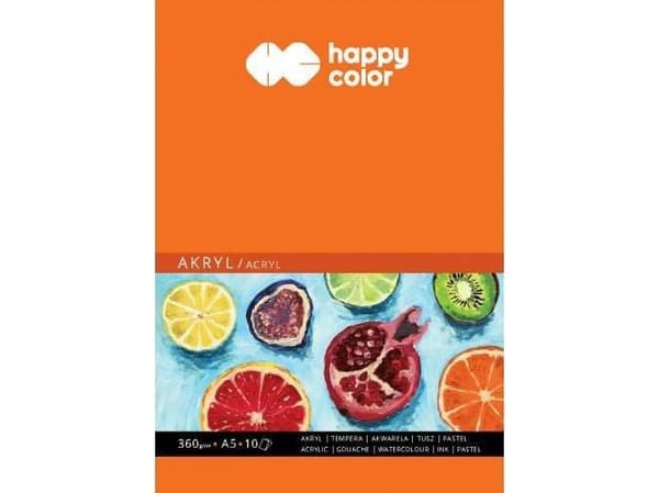 Happy Color Painting Block A5 10k valkoinen