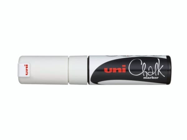 Uni Chalk, Hvit, 1,8 mm, 2,5 mm, 1 stykker