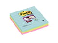 Miniatyrbild 3 av 3: Post-it blok Super Sticky ass. linieret 101x101mm 3blk/pak