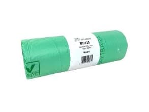 Sæk 125liter B750xL1150mm 30my PLA Standard Grøn,16 rl x 10 stk/krt