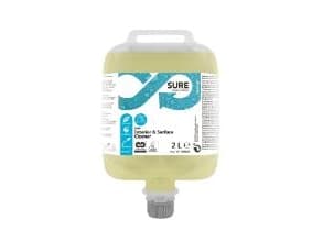Yleispuhdistusaine SURE Interior&amp;Surface DVM u väri/parfyymi kukkamerkki 2 ltr,3 dnk/krt