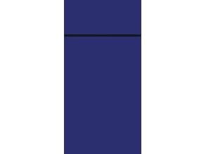 Serviet Bio Dunisoft Duniletto Slim L40xB33cm bestik-fold papir FSC mørkeblå,4 pk x 65 stk/krt