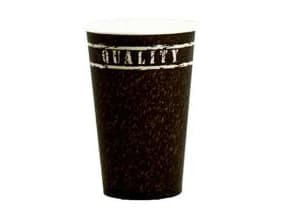 Kaffebæger Pap Ø90xH110mm 35cl 14oz Single Wall Coffee-line Quality,50 stk/ps - (50 stk.)