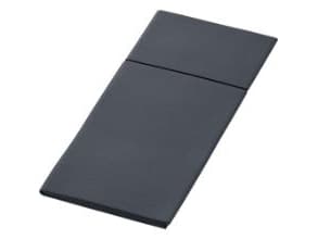 Serviet Duniletto Slim Bio Dunisoft L40xB33cm med bestik-fold sort FSC,4 pk x 65 stk/krt