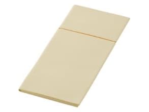 Servett Bio Dunisoft Duniletto Slim L40xW33cm bestickvikt papper FSC gräddfil, 65 st/pk