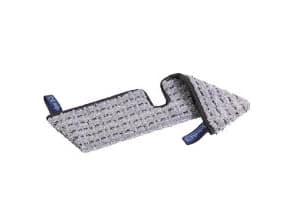 Tør-, fugt- og vådmoppe, Vileda Swep Single r-MicroPlus Pro, grå, polyester/PP, 50 cm, med lommer,
