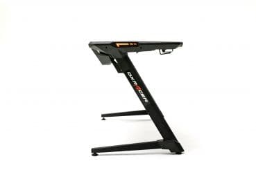 DXRacer MASTER LED, Rak, Rektangulär form, Spela, Svart, Z-ben, Svart, Röd