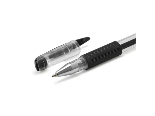 Hama Classic, Gelépenn med hette, Sort, Hvit, Sort, Gjennomsiktig, Hvit, Plast, Ambidekstriøs, 0,8 mm