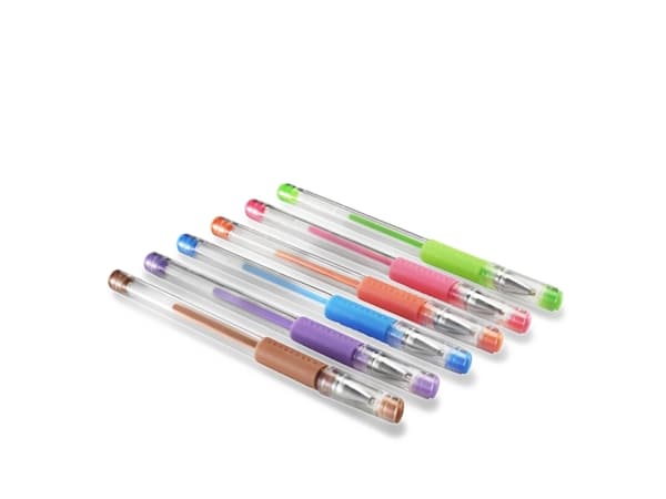 Hama Pastel, Gelpenna med kork, Blå, Brun, Grön, Orange, Rosa, Lila, Blå, Brun, Grön, Orange, Rosa, Lila, Transparent, Plast, Ambidextrous, 0,8 mm