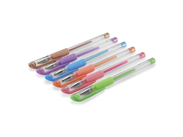 Hama Pastel, Gelpenna med kork, Blå, Brun, Grön, Orange, Rosa, Lila, Blå, Brun, Grön, Orange, Rosa, Lila, Transparent, Plast, Ambidextrous, 0,8 mm
