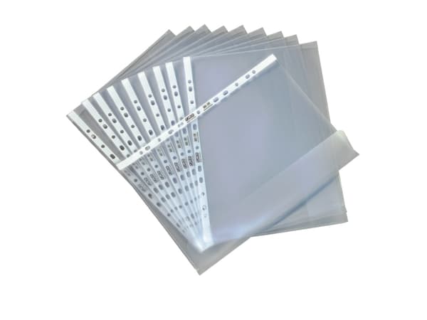 Herlitz 5896204, A4, Polypropylen (PP), Gjennomsiktig, 10 stykker
