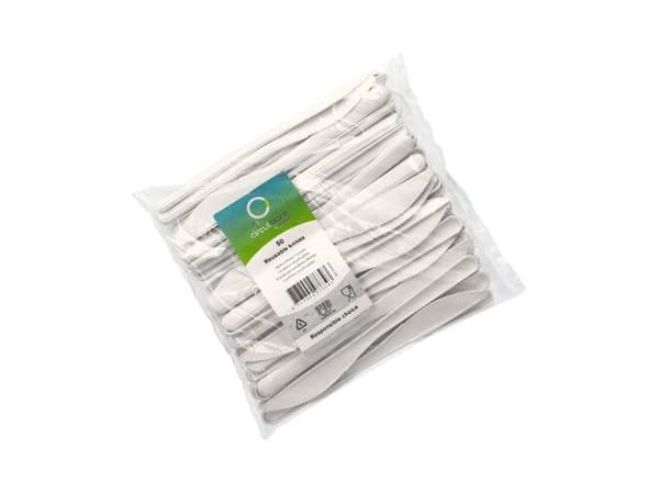 Papstar 96428, Polypropylen, Hvit, 185 mm, 50 stykker, Polybag