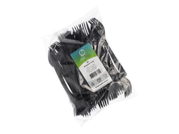 50 PAPSTAR gjenbrukbare plastgafler (96435)