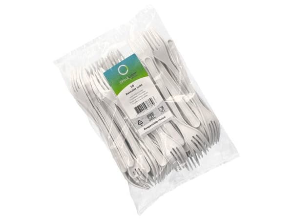 Papstar 96427, Polypropylen, Hvit, 185 mm, 50 stykker, Polybag