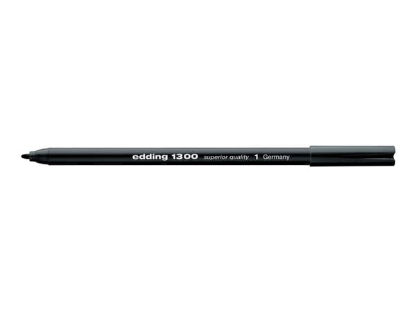 edding 1300 - Fiberspetspenna - svart - vattenbaserat bläck - 3 mm