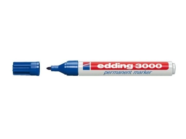 edding 3000 - Markering - permanent - blå - 1.5-3 mm