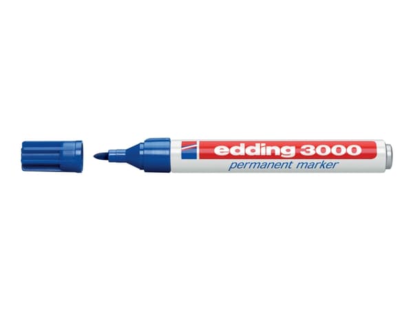 edding 3000 - Markering - permanent - blå - 1.5-3 mm