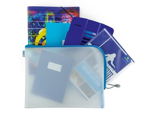 HERMA 20014, Hardt pennal, EVA ( Ethylene-vinyl-acetat), Rød, Gjennomsiktig, Monokromatisk, Glidelås, Oppvekst