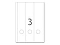 Miniatyrbilde 2 av 5: HERMA Special - Papir - matt - permanent selv-adhesiv - blå - 61 x 297 mm 60 etikett(er) (20 ark x 3) opake arkivmappeetiketter