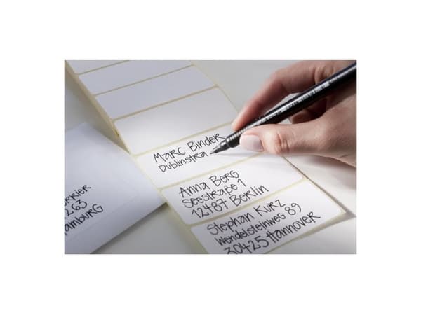 Avery Zweckform - Permanent häftning - vit - 95 x 47 mm 240 etikett (er) (20 ark x 12) adresslappar