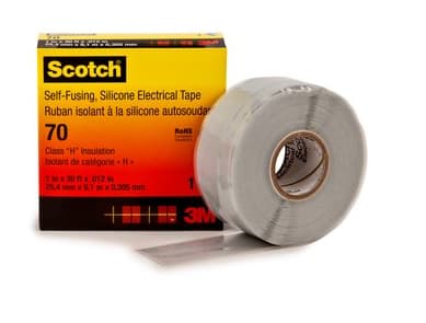 3M 80611438617, 1 kpl, Harmaa, ? Silicone/Rubber, RoHS 2011/65/EU, 9 m, 25 mm
