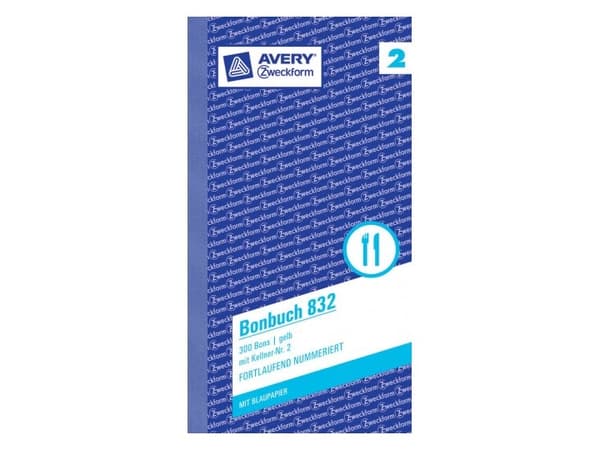 Avery 832, 300 styck, Gul