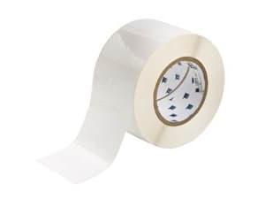 Brady 30137, Hvit, Selvklebende skriveretikett, Polyester, Trermisk overføring, Permanent, Gloss