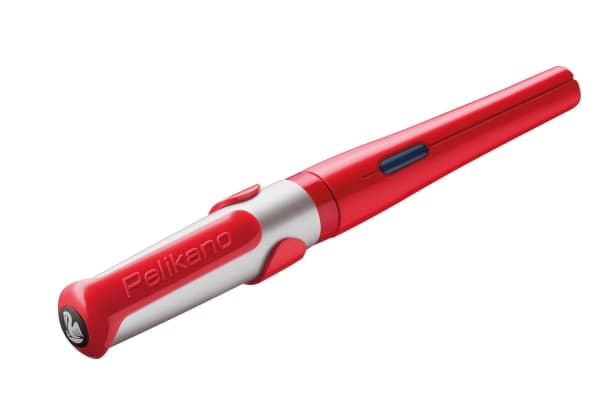 Pelikan 824460, Röd, Påfyllning med bläckpatronssystem, Blå, Rostfritt stål, Medium, Högerhänt