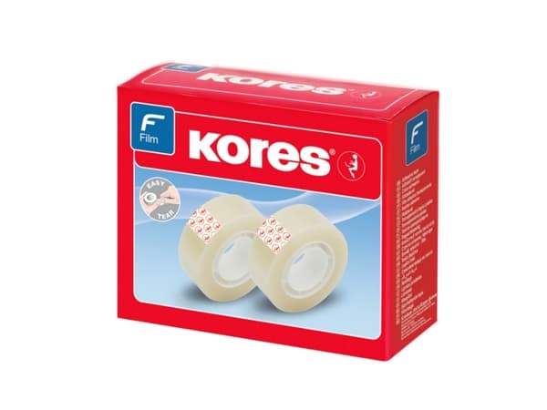 Kores Klebefilm STANGENWARE 19 mm x 33 m, transparent PP-Material - 8 St?ck (K51319)