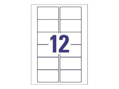 Avery L4742REV - Fjernbart adhesiv - hvit - 46.6 x 78.7 mm 300 stk (25 ark x 12) videobåndetiketter