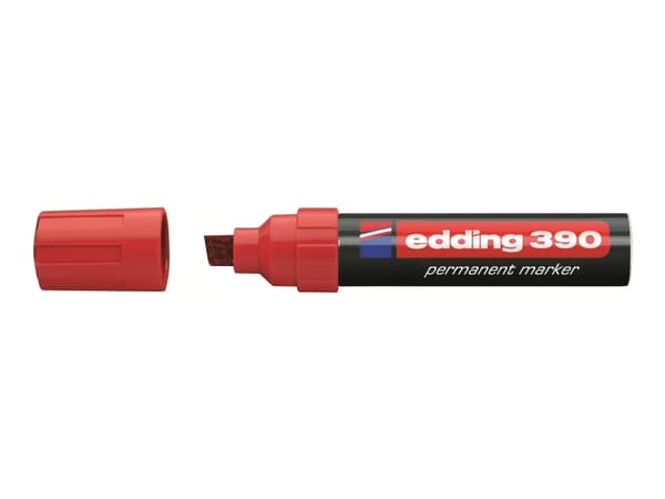 edding 390 - Markør - permanent - rød - 4-12 mm