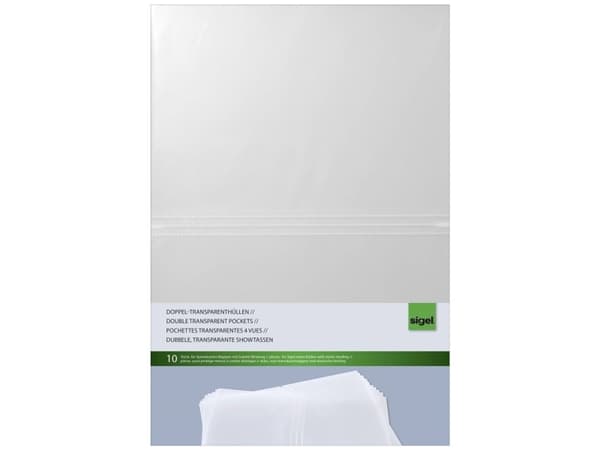 Sigel SM180, A4, Gjennomsiktig, Plast, 0,07 mm, 450 mm, 305 mm