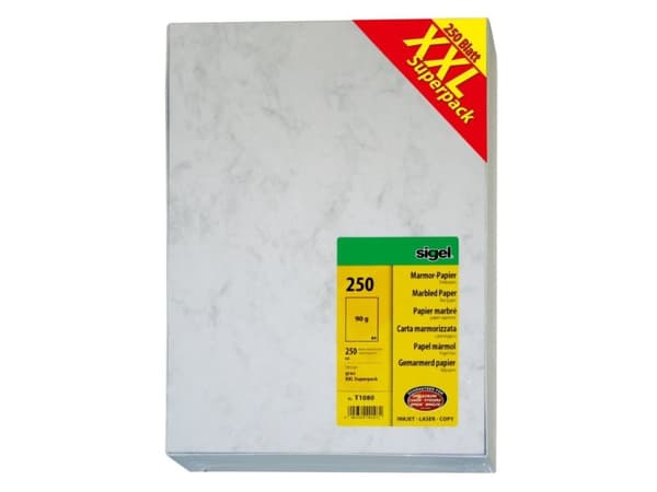 Sigel T1080, Universaali, A4 (210x297 mm), 250 arkkia, 90 g/m², Harmaa