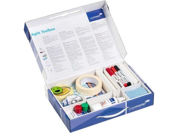 Legamaster Agile toolbox 500-delar, Tillbehörssats, Multifärg, 270 mm, 67 mm, 390 mm, 1,96 kg