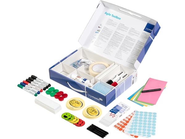 Legamaster Agile toolbox 500-delar, Tillbehörssats, Multifärg, 270 mm, 67 mm, 390 mm, 1,96 kg