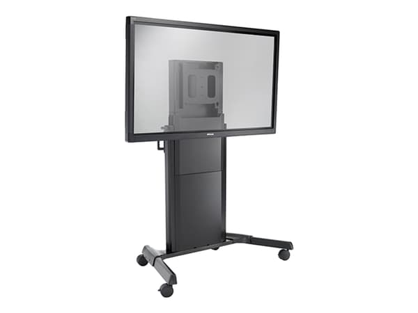 Chief XL Electric Height Adjust Cart - Vagn - motoriserad - för platt panel - svart - skärmstorlek: 50"-80"