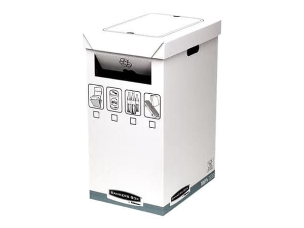 Fellowes Bankers Box - Avfallskurv - 90 L - papir - grå