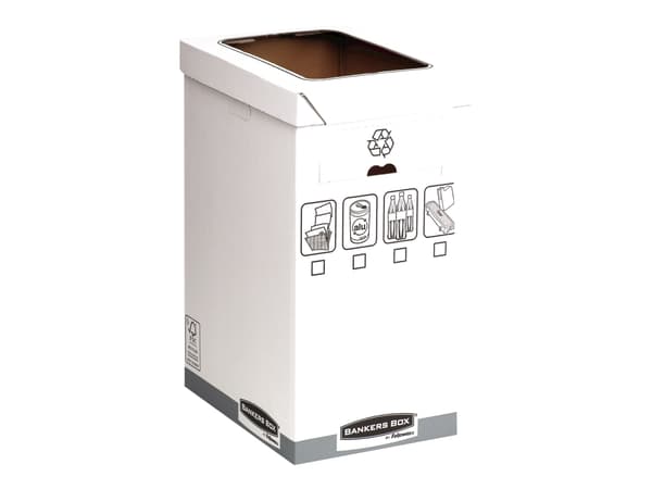 Fellowes Bankers Box - Avfallskurv - 90 L - papir - grå