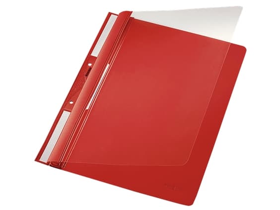 Leitz 41900025, Röd, Transparent, PVC, 250 ark, A4, 242 mm, 315 mm