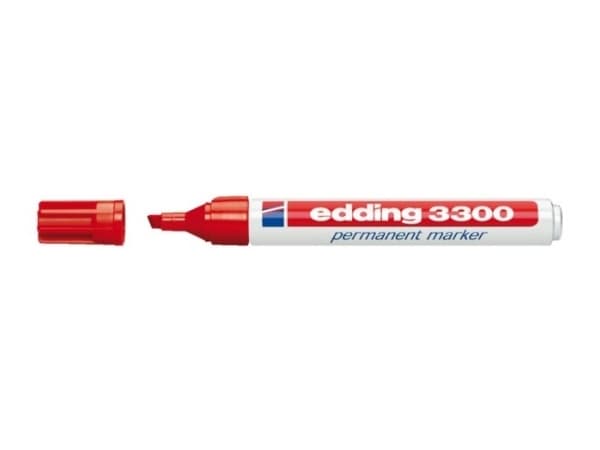 edding 3300 - Markør - permanent - rød - 1-5 mm