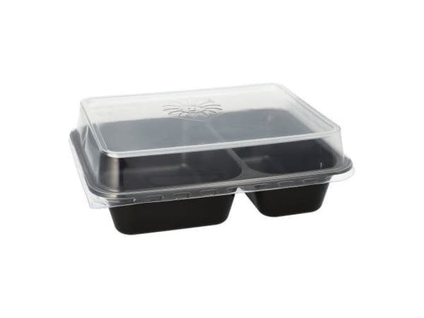 Papstar 96553, Polypropylen (PP), Sort, 227 mm, 178 mm, 45 mm, 20 stykker