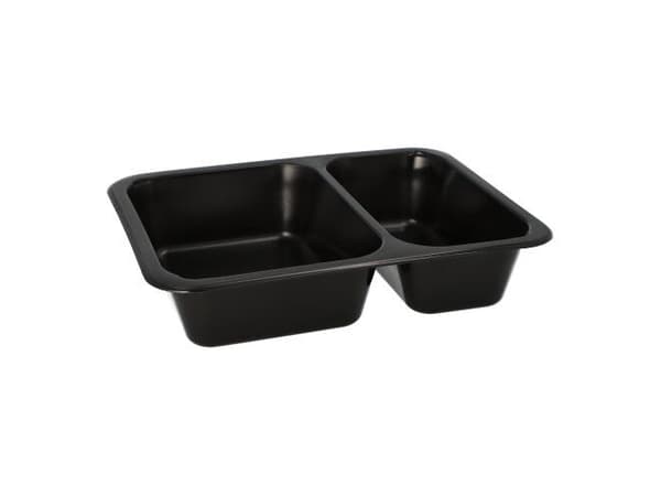 Papstar 96553, Polypropylen (PP), Sort, 227 mm, 178 mm, 45 mm, 20 stykker
