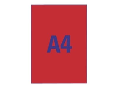 Avery Zweckform L6005 - Permanet adhesiv - selvlysende rød - A4 (210 x 297 mm) 25 etikett(er) 1) merkelapper