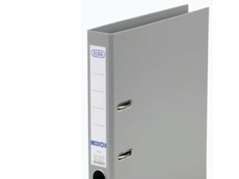 Elba Smart PP/PP, 50 mm, A4, Polypropylen (PP), Grå, 280 ark, 5 cm, 285 mm