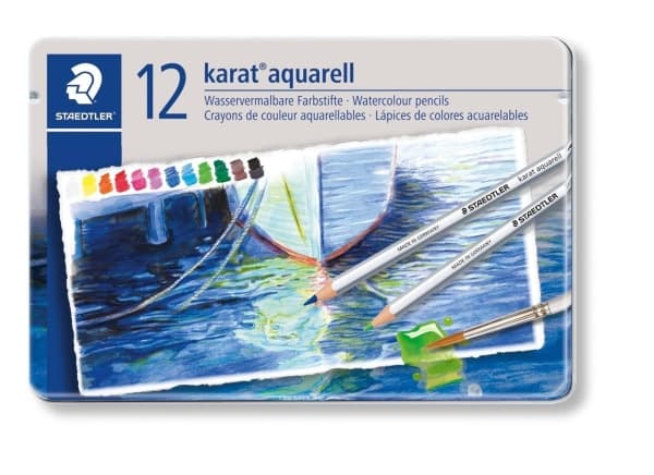 STAEDTLER karat aquarell 125 - Vannfargeblyant - akvarell - assorterte farger - 2 mm (en pakke 12)