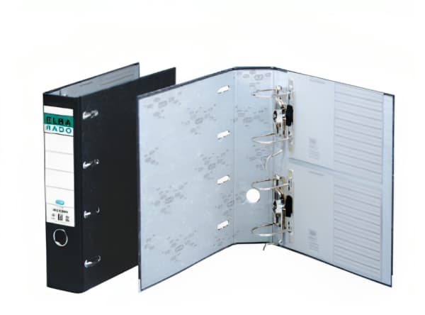 Elba Lever Arch File with 2 Mechanisms Rado 75mm, A4 Black, A4, Sort, 75 mm, 318 mm