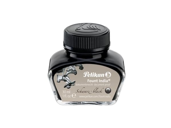 Pelikan Fount India, Svart, 30 ml, 1 stykker, Svart, Grå, Tyskland