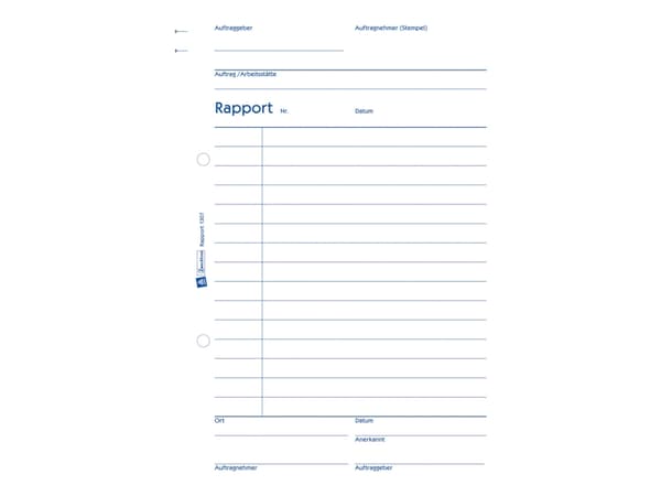 Avery Zweckform - Rapportskjema - 100 ark - A5